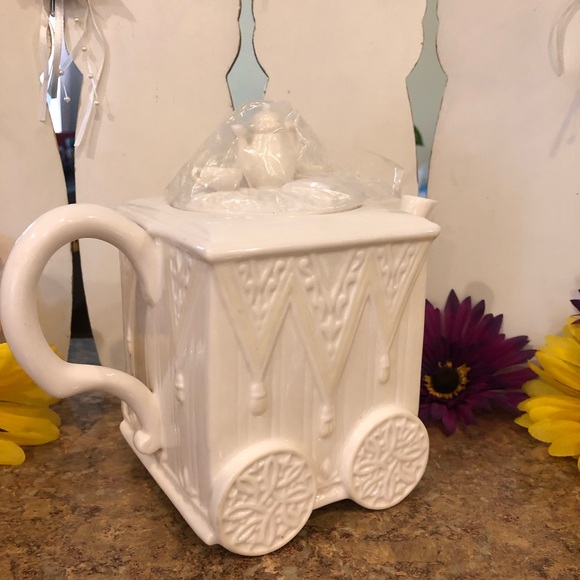 Lenox 1999 Vintage Butler's Pantry Tea Cart Teapot **Mint Condition** - Picture 12 of 12